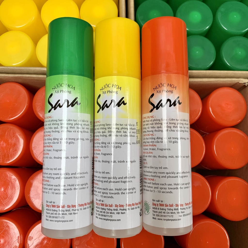 Nước hoa xịt phòng ngủ Sara 220ml - Xịt thơm phòng khử mùi hương nước hoa cao cấp - Nhiều Hương