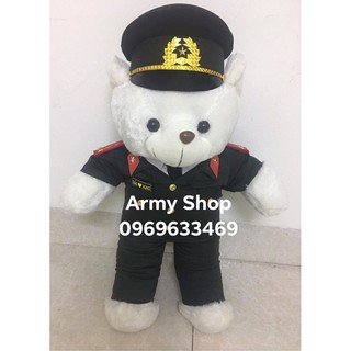 Gấu bông công an an ninh bộ thu đông (nhận in tên)