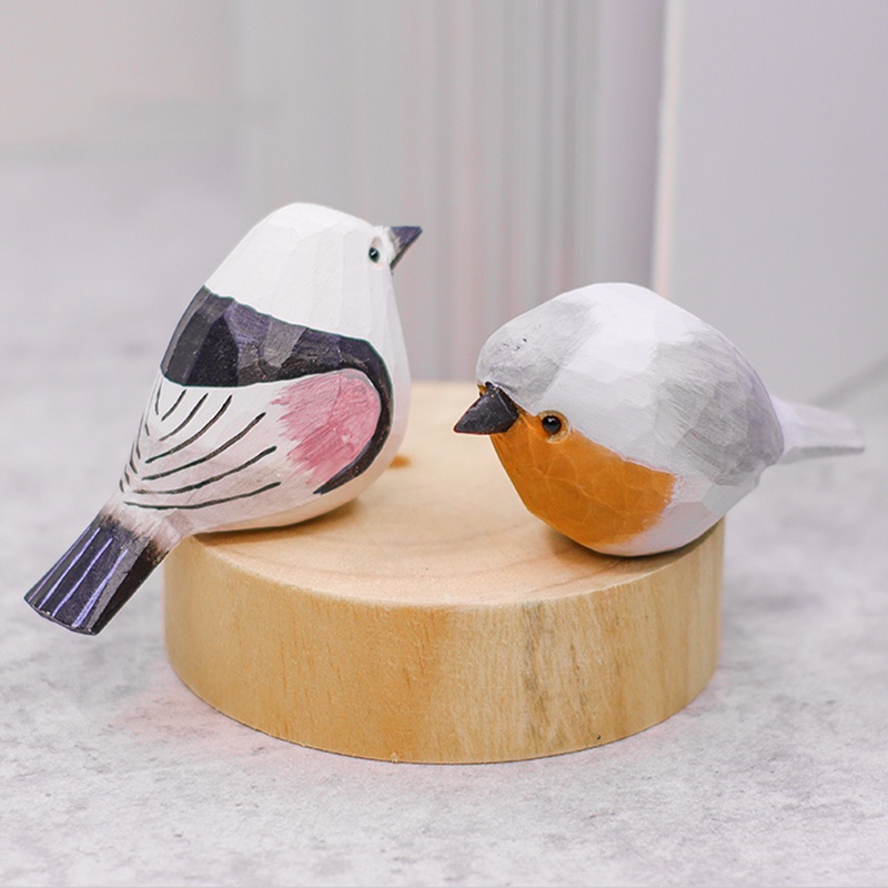 Chú Chim Mập Mạp Bằng Gỗ Dễ Thương Dùng Trang Trí