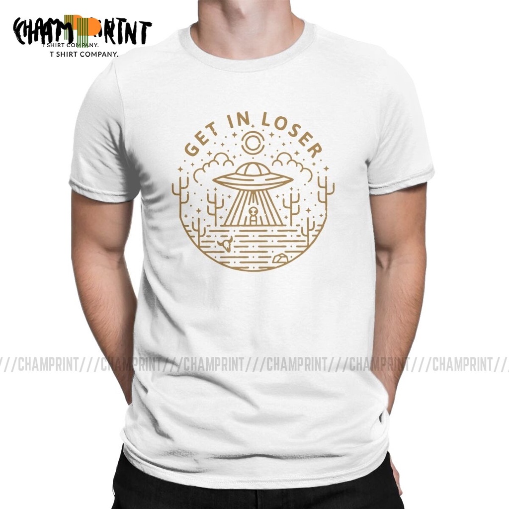 Áo Thun 100% Cotton Cổ Tròn In Chữ Get In Loser 51 Thời Trang Mùa Hè Cho Nam