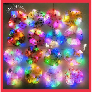 Dây buộc tóc scrunchies LED phát sáng- Thùy My Accessories