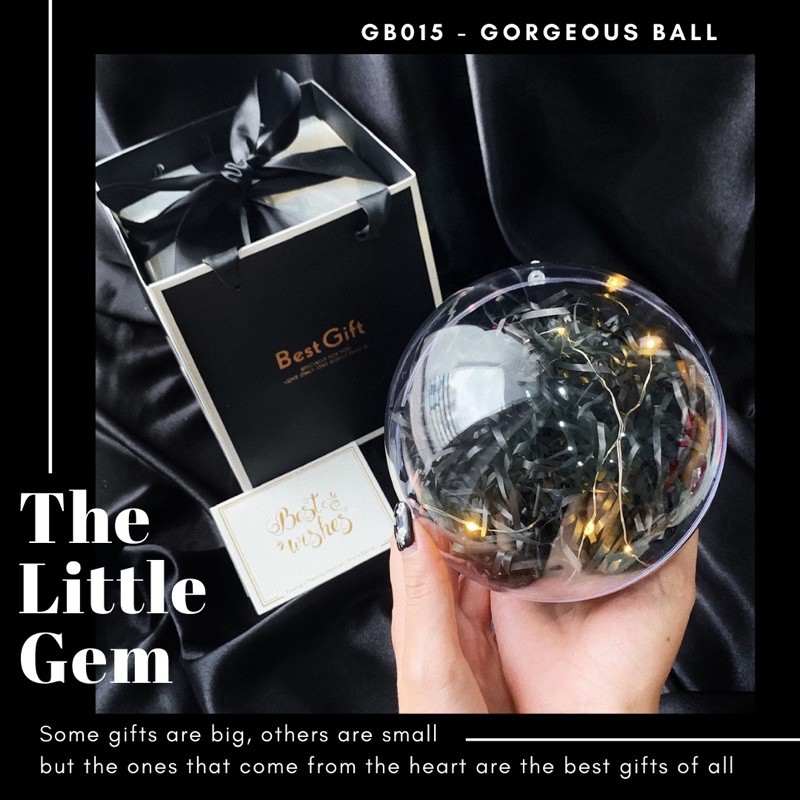 Hộp quà quả cầu Gorgeous Ball 14cm độc lạ đựng quà,đựng son tặng 14/2 Valentine, 8/3, 20/10, 20/11, Noel, Sinh nhật | BigBuy360 - bigbuy360.vn