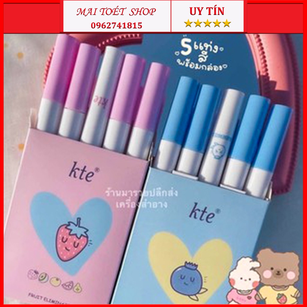 Set 5 Cây Son Kem Lì KTE Fluffy Matte Lip Glaze Hot frend 2021