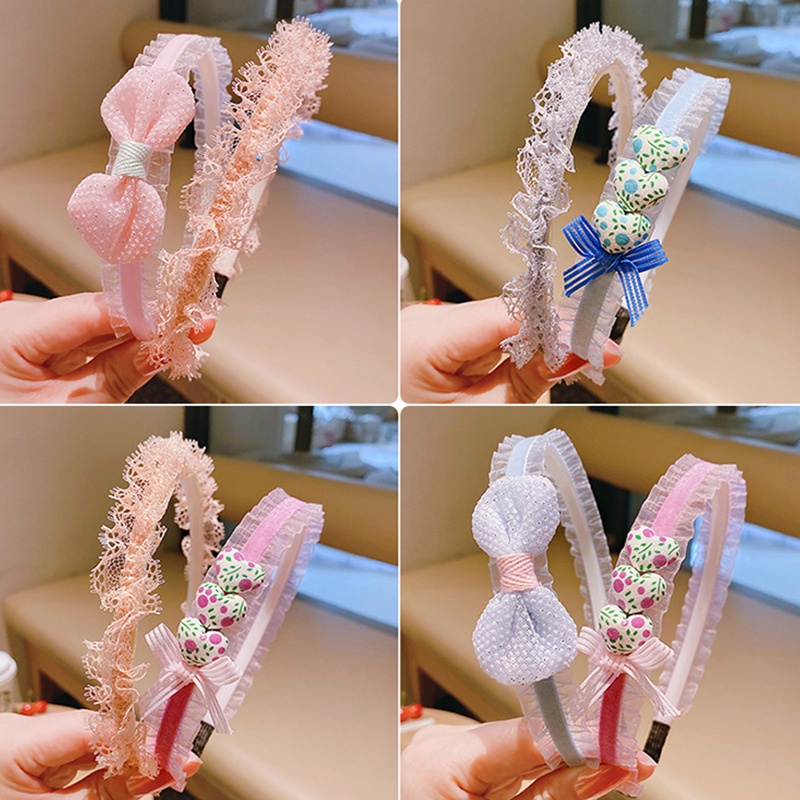 Kẹp Tóc Nơ Lưới Không Đau Chống Trượt Aku