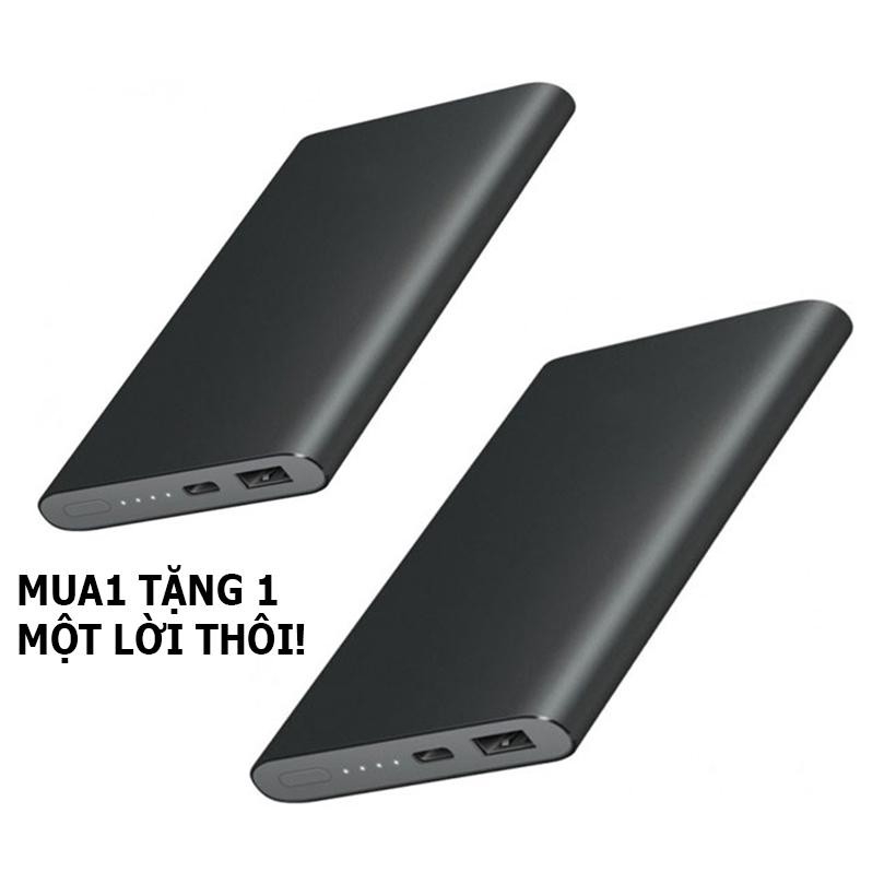 Combo 2 Pin sạc dự phòng  FREE SHIP  Pin dự phòng mini vỏ nhôm 30000mAh - lõi POLYMER tặng 2 cáp sạc nhanh