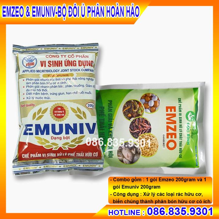 EMZEO & EMUNIV - BỘ ĐÔI Ủ PHÂN HOÀN HẢO, GIÚP XỬ LÍ CÁC LOẠI RÁC HỮU CƠ