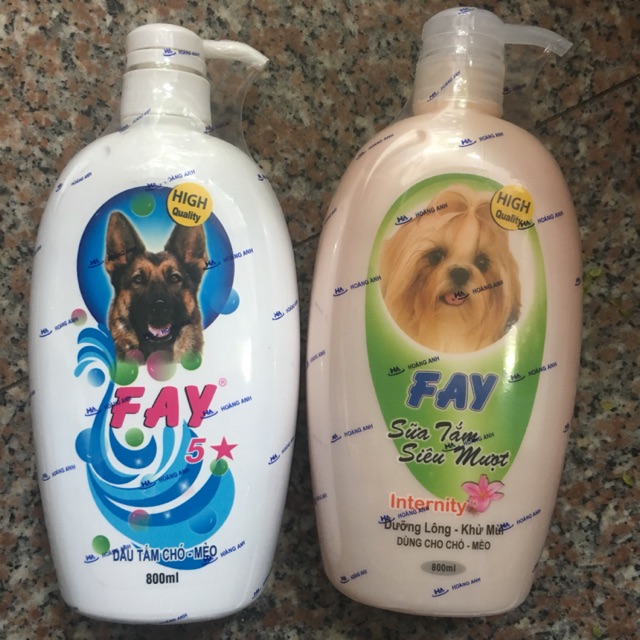 Dầu tắm chó mèo Fay 800 ml