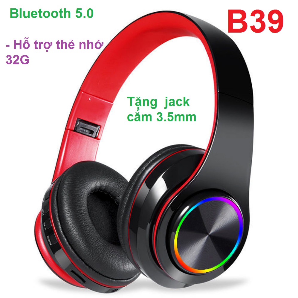 Tai nghe bluetooth chụp tai B39 - Pass cực mạnh, pin trâu