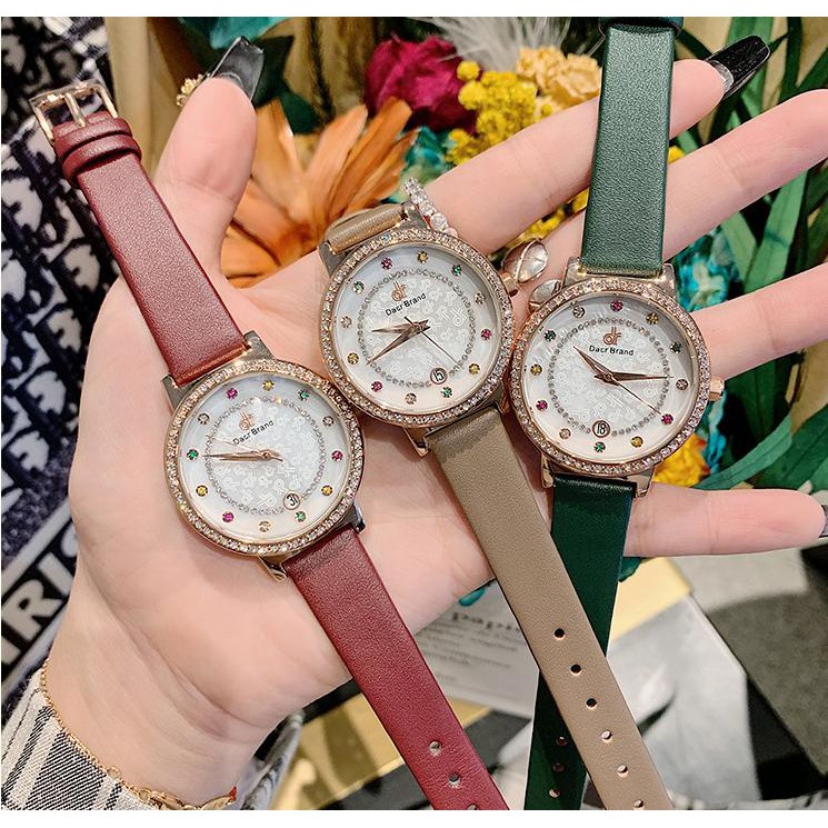 [Mã FAMAYFA2 giảm 10K đơn 50K] Đồng hồ nữ DACR Mashali hàng chính hãng dây da sang trọng | BigBuy360 - bigbuy360.vn