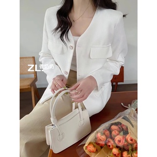Áo khoác zl trắng cổ tàu tau dài 4 túi nắp