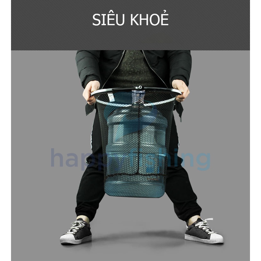 Mặt vợt cacbon săn hàng LINNHUE- Happy Fishing