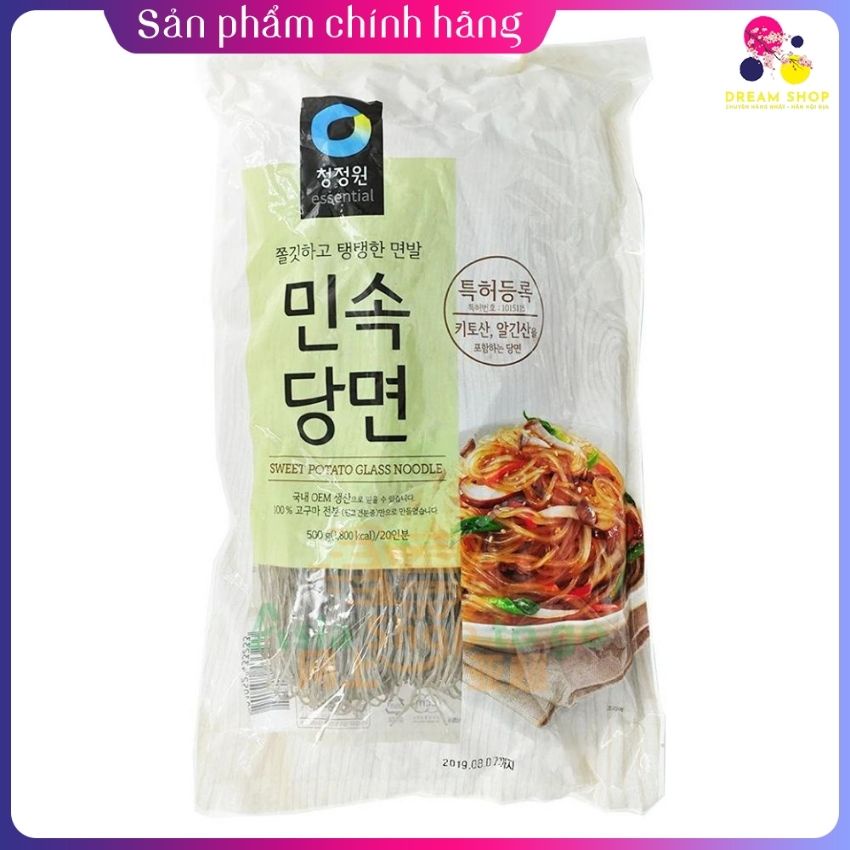 Miến Hàn Quốc/Miến khoai lang Chungjung Won 500g chính hãng