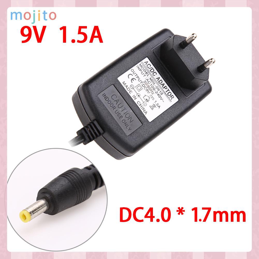 MOJITO AC to DC 4.0mmx1.7mm 9V 1.5A Switching Power Supply Adapter