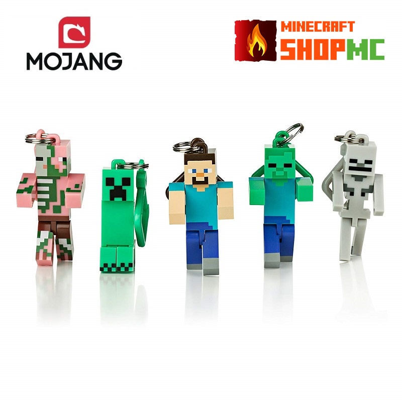 Móc khóa mô hình nhân vật minecraft chính hãng Mojang mẫu 1