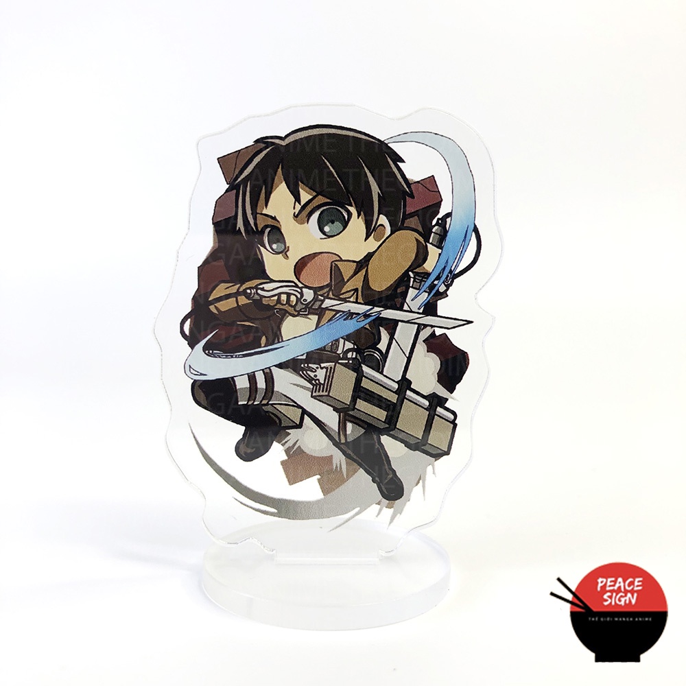 Mô hình mini ATTACK ON TITAN Standee Đại chiến Titan anime chibi mica trưng bày