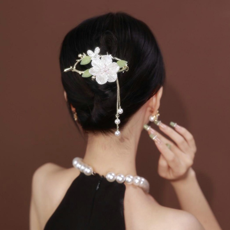 Kẹp Tóc Hoa Trà Vintage Cho Nữ dreamdiary