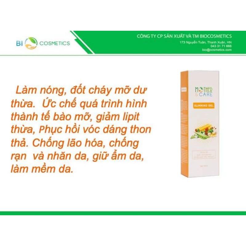 Gel tan mỡ Mother and Care
