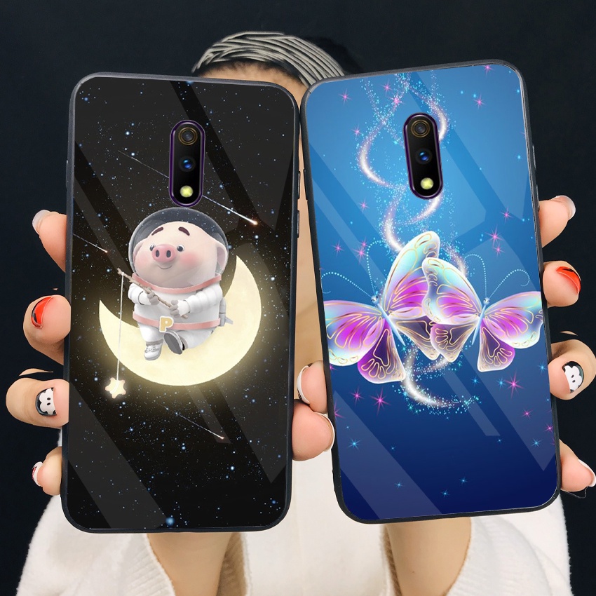 Ốp Lưng Oppo K3, Realme X Mặt kính cường lực chất lượng, cao cấp, sáng bóng