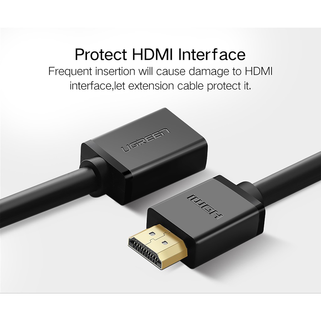 Cáp HDMI 2.0 Nối Dài Cao Cấp UGREEN HD107 Chính Hãng - Support 4K*60Hz