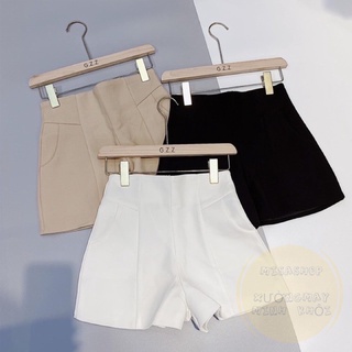 Quần short nữ cạp cao tôn dáng basic dễ phối đồ - Misa Shop