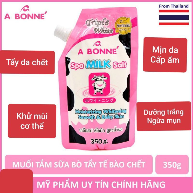 Muối Bò Tắm Tẩy Tế Bào Chết Body ABONNE 350Gr