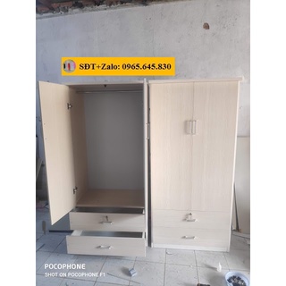 Tủ nhựa đài loan 2 cánh màu gỗ sồi 245