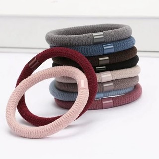THUN CỘT TÓC MÀU TRƠN SET 10 CÁI ĐỦ MÀU