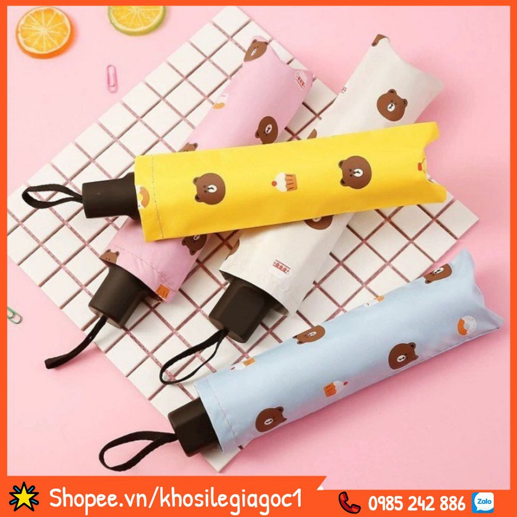 Ô HÌNH GẤU BROWN Chống Tia UV 3 LỚP