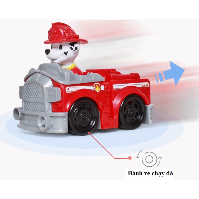 (Tặng sticker) Đồ chơi Biệt đội Chó cứu hộ Paw Patrol mô hình 7 con cho bé