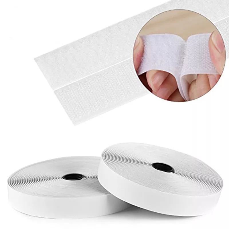 Miếng dán xé có keo bản 5cm (velcro tape/ khóa nhám)(1 set)