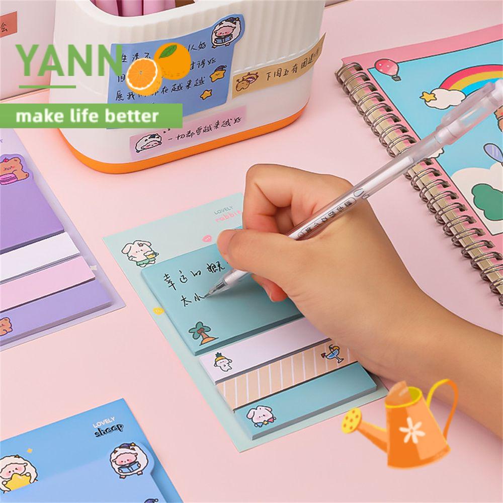 Bộ 80 Tờ Giấy Ghi Chú Họa Tiết Hoạt Hình Động Vật Dễ Thương Dùng Trang Trí