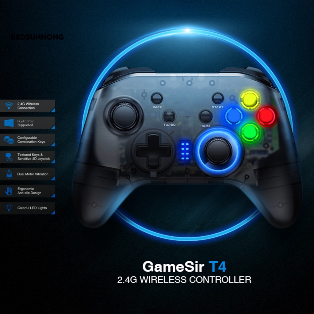 GAMESIR Bộ Tay Cầm Chơi Game Không Dây Bluetooth RSH.z T4 Pro 2.4GHz Có Đèn LED Nhiều Màu