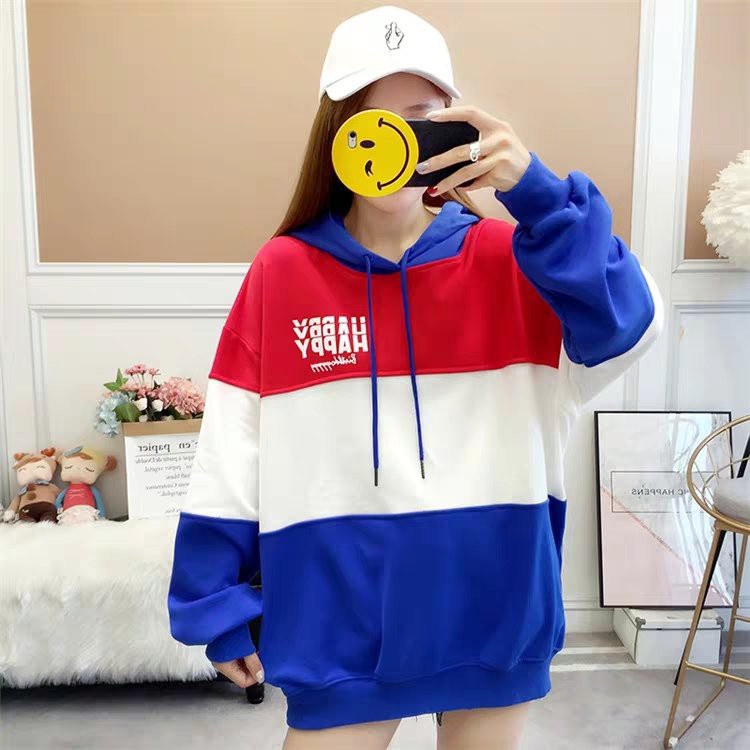 Áo Khoác Hoodie KN18 Phối Sọc Ngang 3 Màu Kiểu Hàn Quốc, Freesize Dưới 60kg | BigBuy360 - bigbuy360.vn