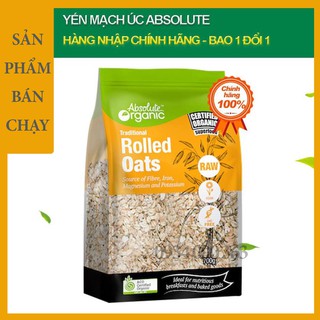 Yến Mạch Tươi Úc Absolute Organic Túi 700gr Đặc Biệt - Dùng Giảm Cân/ Cho bé ăn dặm/ làm đẹp da