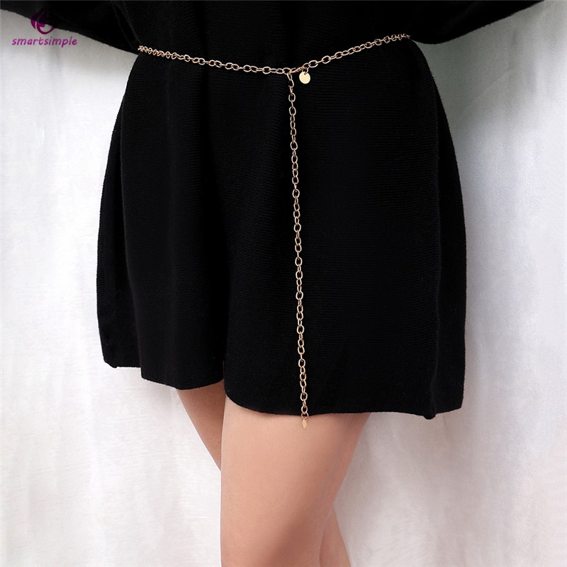 Chuỗi Dây Chuyền Đeo Hông Đính Kim Sa Lấp Lánh Thời Trang Cho Nữ