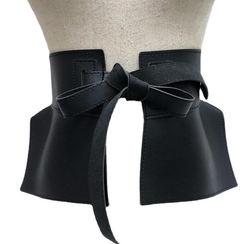 Thắt Lưng Bản Rộng Viền Bèo Đơn Giản Cổ Điển Dễ Phối Đồ Cho Nữ