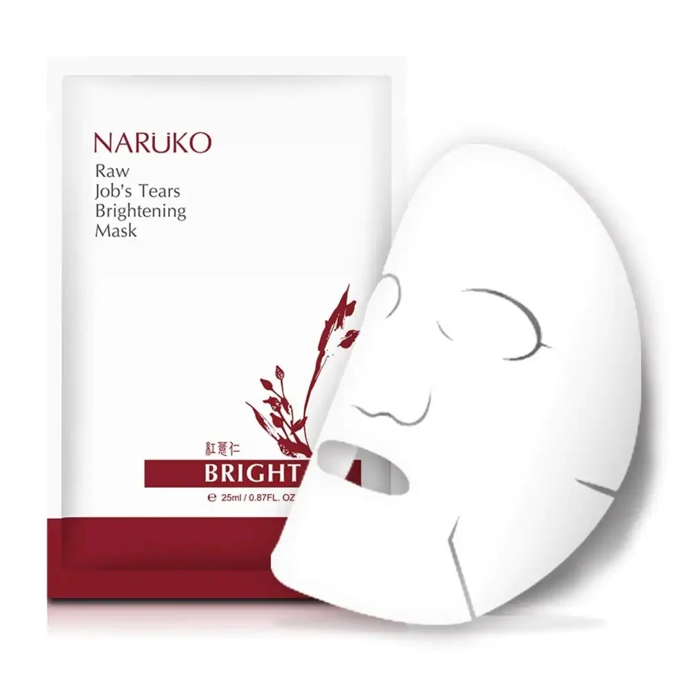 Mặt nạ Naruko NRK trắng sáng da hộp  Raw Job’s Tears Brightening Mask hộp 10 miếng