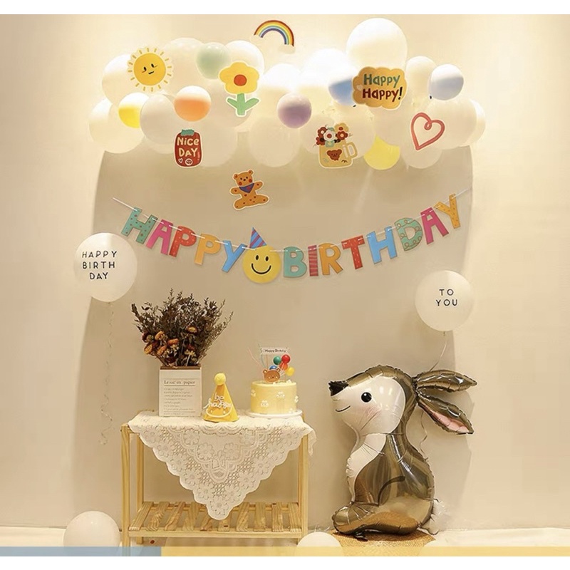 Hình Dán Trang Trí Set Bong Bóng, Sticker Dán Bóng (9 hình/set)