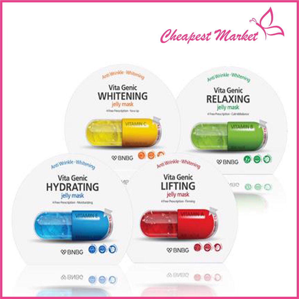 MẶT NẠ VITA GENIC JELLY MASK BANOBAGI THIẾC WHITENING & COLLAGEN - Tách Lẻ (1 miếng)