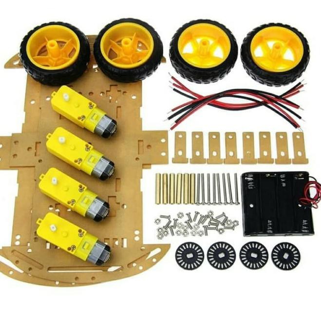 Xe Robot Thông Minh 4wd Cho Arduino Smartcar 67s