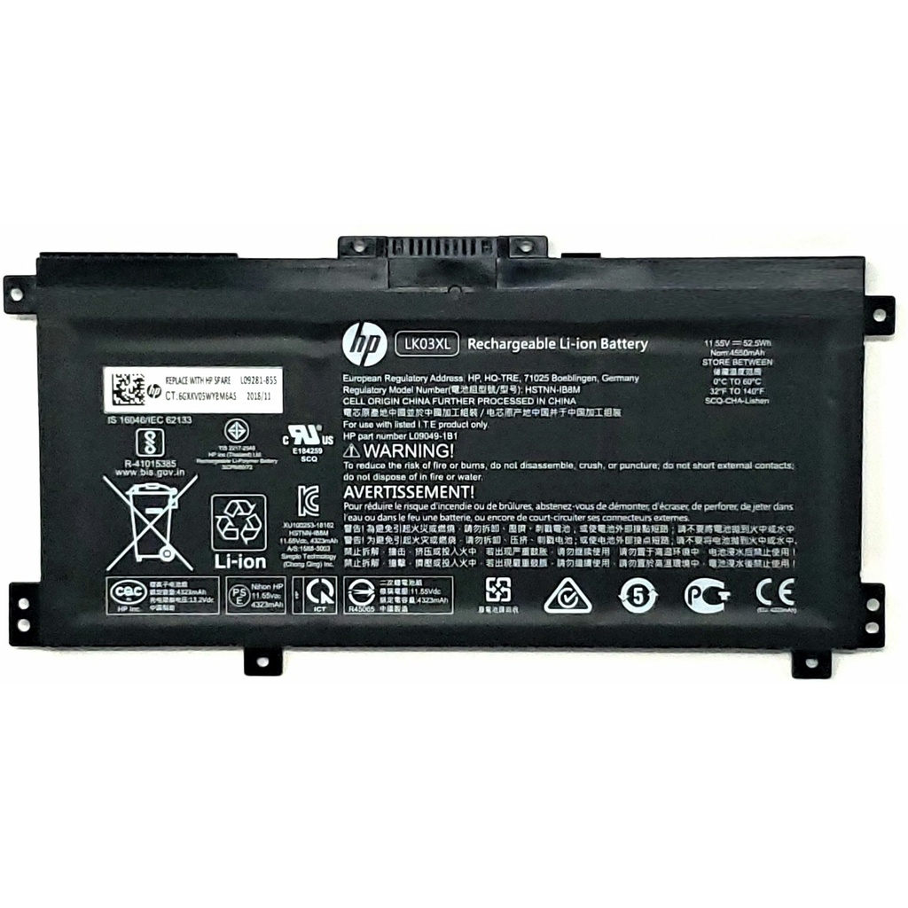 (BATTERY) PIN LAPTOP HP 17-AE000 LK03XL (ZIN) (3 CELL) dùng cho Envy X360 17-ae000, 17-ce000, 15-bp000, 15-bq000, LK03XL