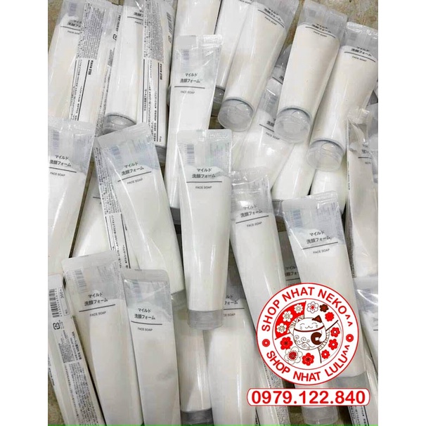 Sữa rửa mặt Muji Face Soap Nhật bản giúp sạch dịu nhẹ mọi loại da