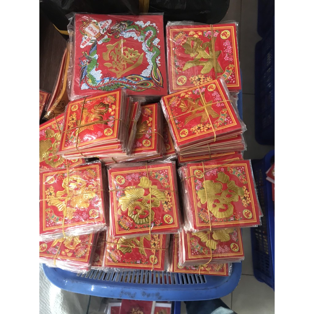 Giấy dán CHỮ PHÚC - CHỮ ĐẠI CÁT  trang trí tết cực đẹp - VPP Halu