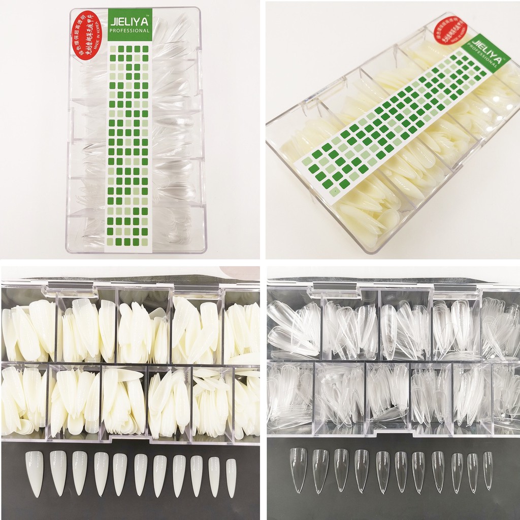 Móng Fom nhọn dài JIELIYA ( Hộp 500 móng đủ size )