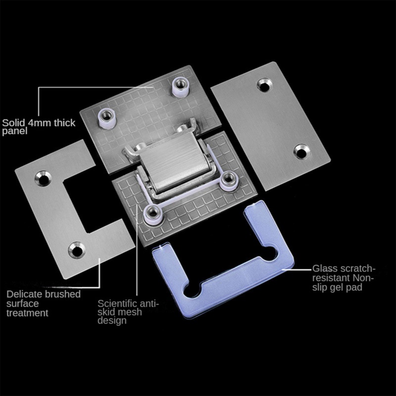 Bản Lề Inox 304 Xoay 180 Độ Chuyên Dụng Cho Cửa Kính Nhà Tắm