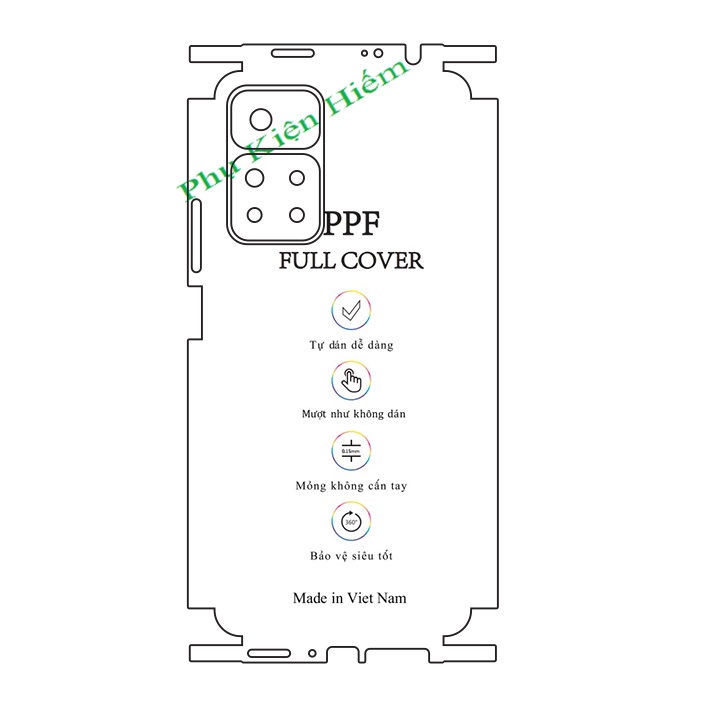 Dán dẻo PPF Redmi Note 11 Pro (China) - Redmi Note 11 Pro Plus 5G full viền