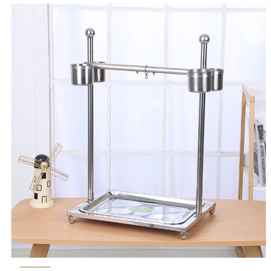Cầu đứng nhập khẩu cho vẹt được làm bằng inox