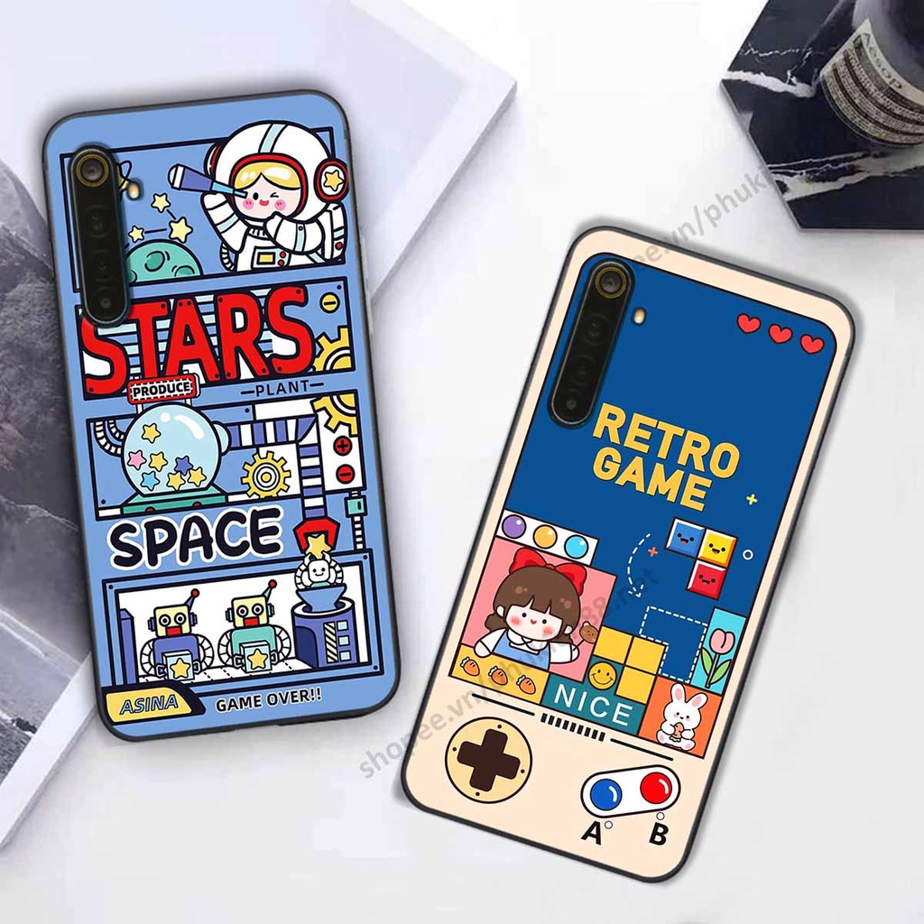 Ốp lưng Oppo Realme 6 / Realme 6 Pro hình phi hành gia, roro jump, điện tử dễ thương - Giá rẻ tốt nhất