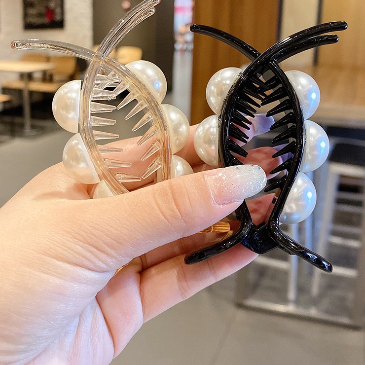 Kẹp Tóc Đính Ngọc Trai Xinh Xắn Theo Phong Cách Retro Hàn Quốc