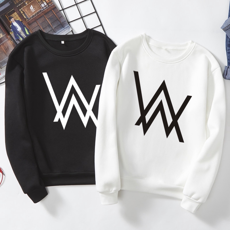 Áo Thun Tay Dài In Chữ Alan Walker Thời Trang Cho Cặp Đôi